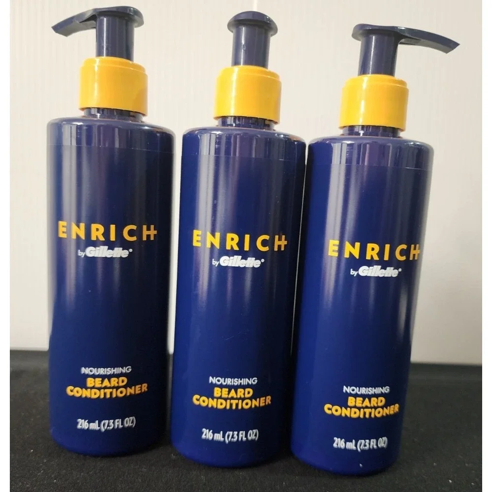 Gillette Enrich Beard Conditioner  7.3 OZ ‎ (3)     NEW